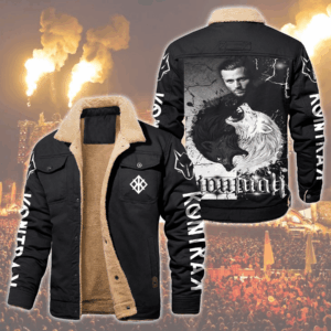 Kontra K Music Style Fleece Thermal Cotton Jacket For Fans