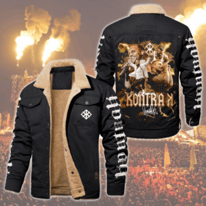 Kontra K Music Style Fleece Thermal Cotton Jacket For Fans