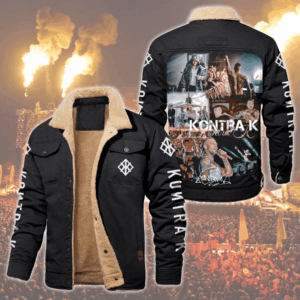 Kontra K Music Style Fleece Thermal Cotton Jacket For Fans