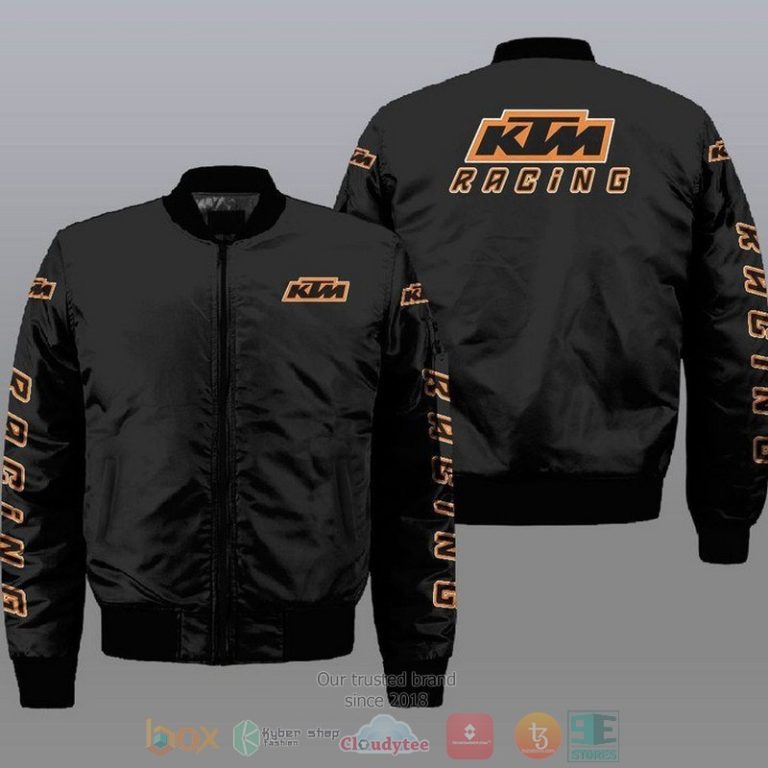 Ktm Racing Car Style Bomber Jacket For Fans