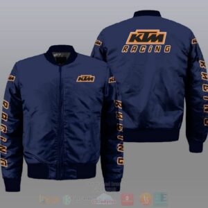 Ktm Racing Car Style Bomber Jacket For Fans
