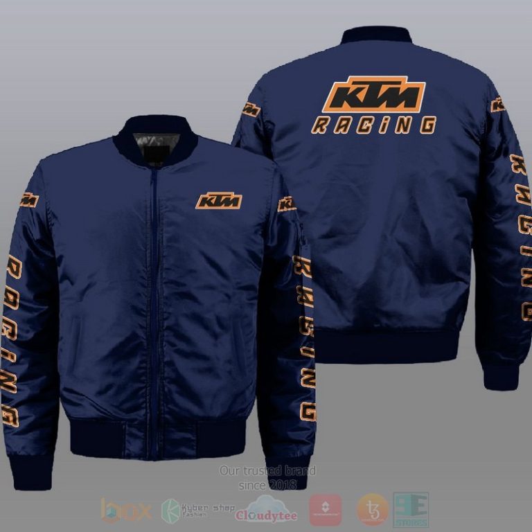 Ktm Racing Car Style Bomber Jacket For Fans