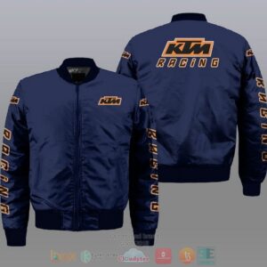 Ktm Racing Car Style Bomber Jacket For Fans