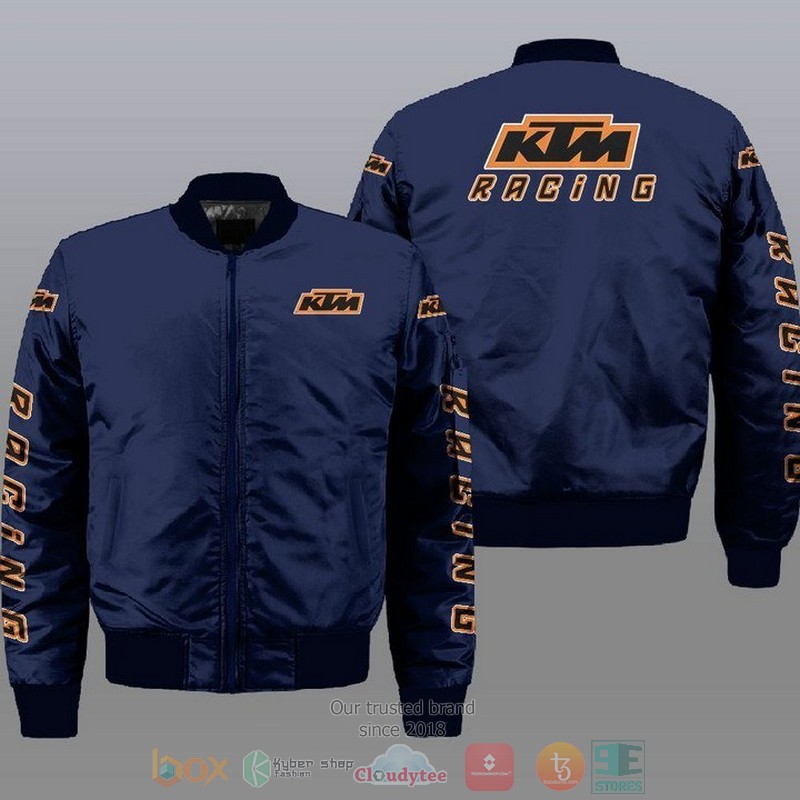 Ktm Racing Car Style Bomber Jacket For Fans