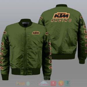 Ktm Racing Car Style Bomber Jacket For Fans