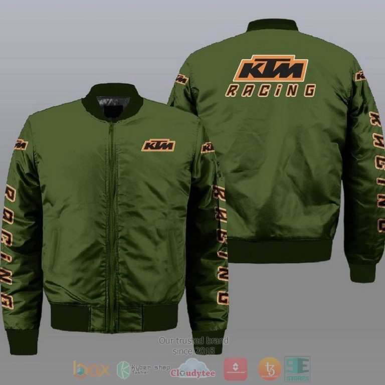 Ktm Racing Car Style Bomber Jacket For Fans