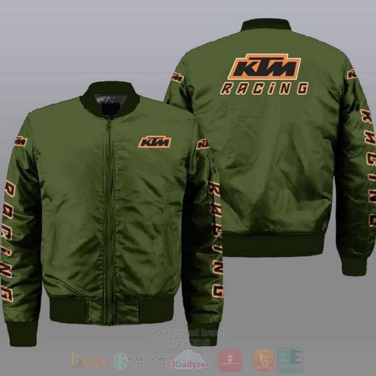 Ktm Racing Car Style Bomber Jacket For Fans
