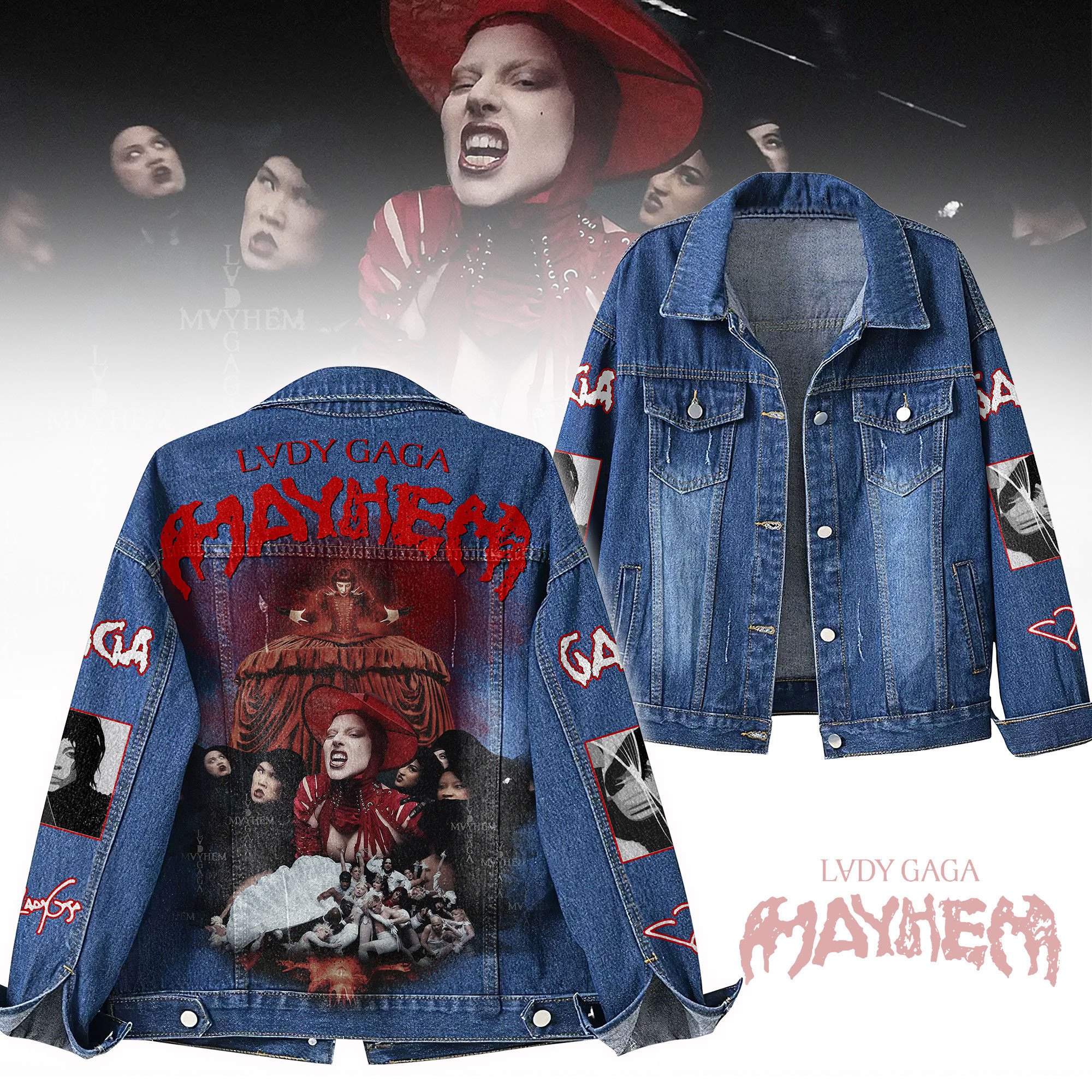 Lady Gaga Music Denim Jacket Gift For Fans