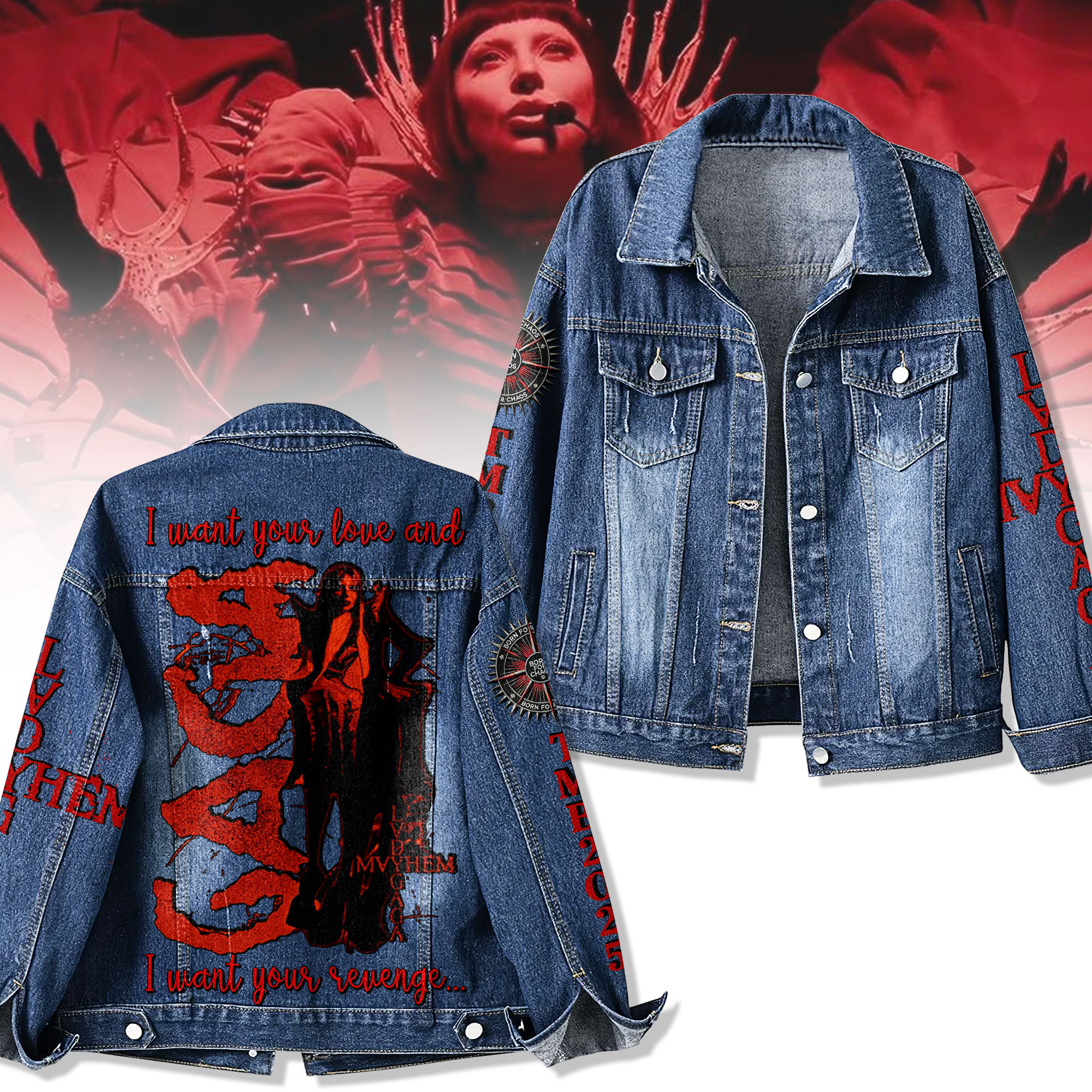 Lady Gaga Music Denim Jacket Gift For Fans