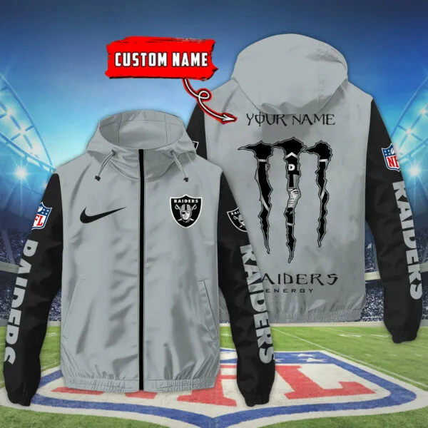 Las Vegas Raiders NFL Personalized Style Windbreaker Jacket For Fans