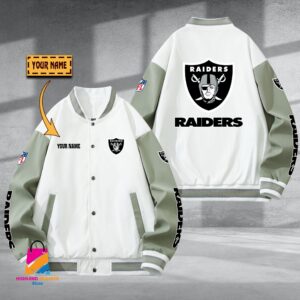Las Vegas Raiders NFL Style Baseball Jacket For Fan