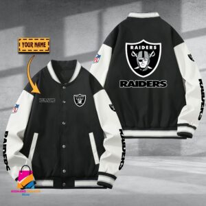 Las Vegas Raiders NFL Style Baseball Jacket For Fan
