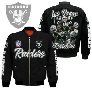 Las Vegas Raiders NFL Style Bomber Jacket For Fans