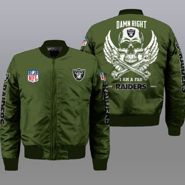 Las Vegas Raiders NFL Style Bomber Jacket For Fans