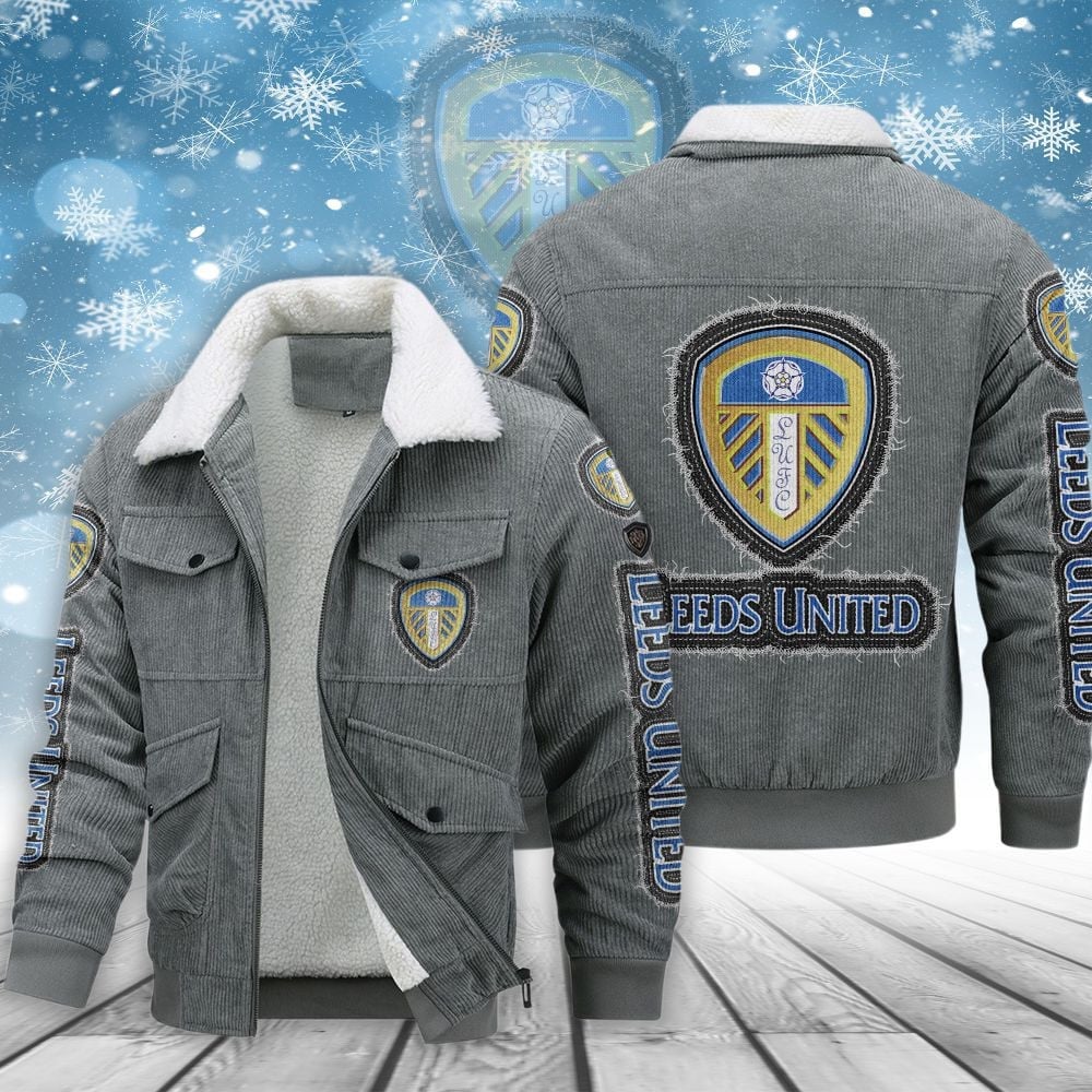 Leeds United EFL Style Thermal Cotton Jacket Prim For Fans