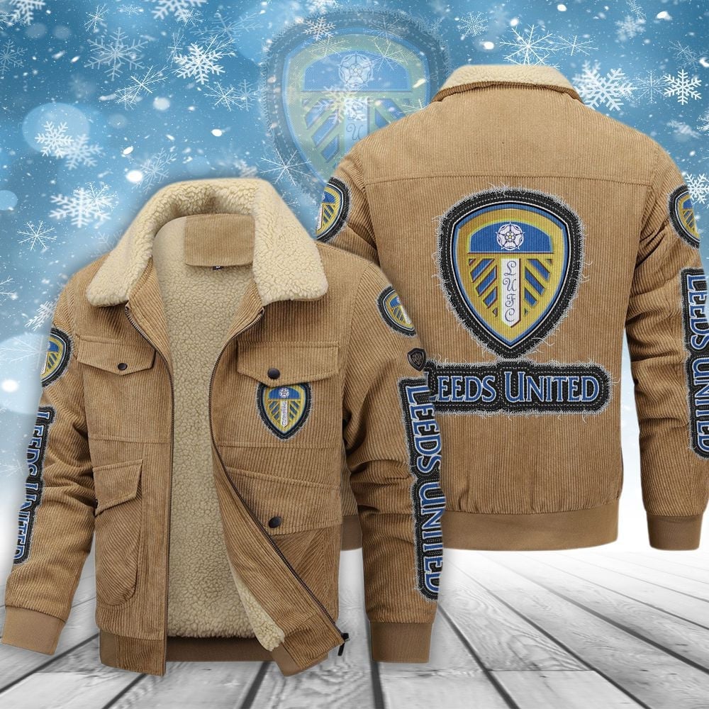 Leeds United EFL Style Thermal Cotton Jacket Prim For Fans