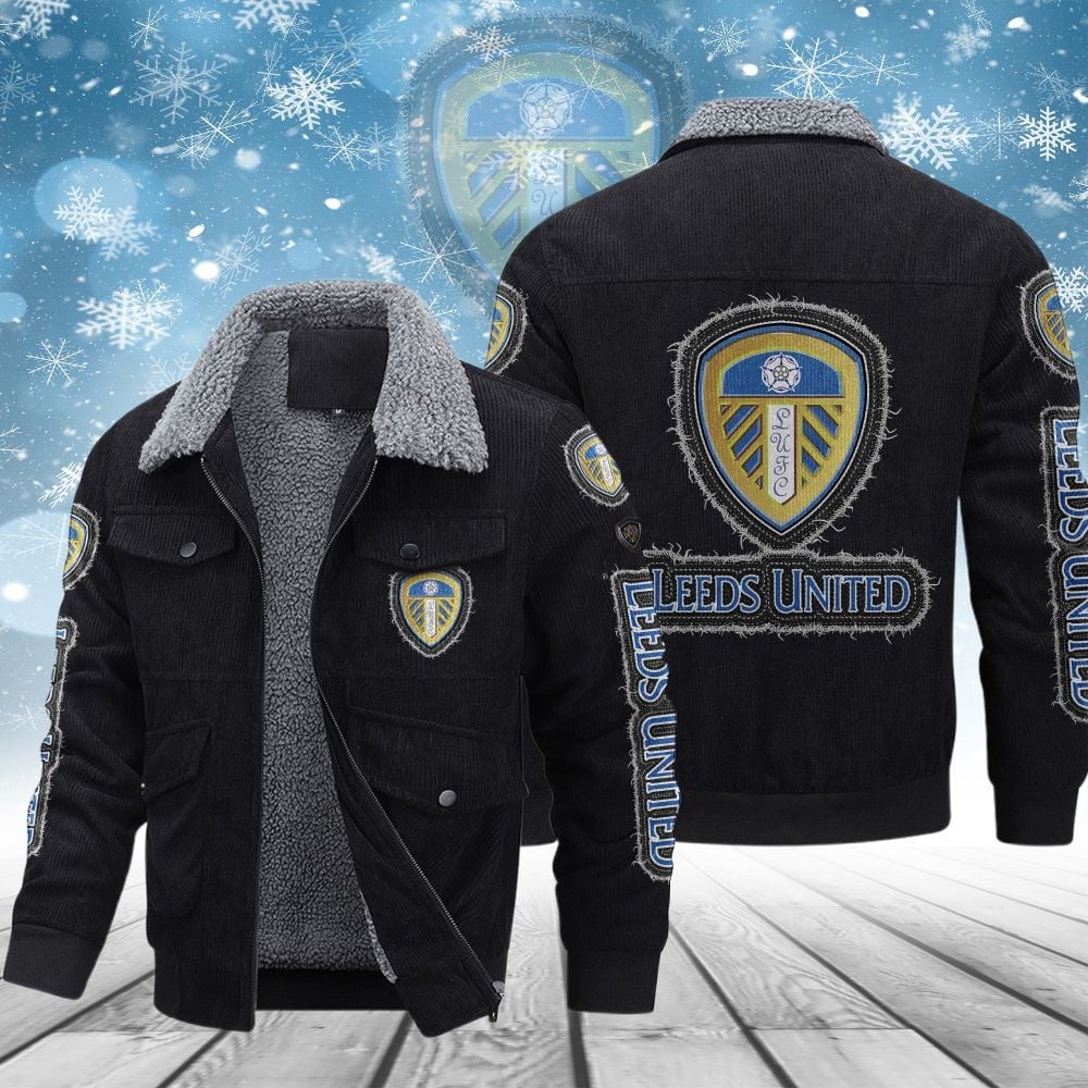 Leeds United EFL Style Thermal Cotton Jacket Prim For Fans