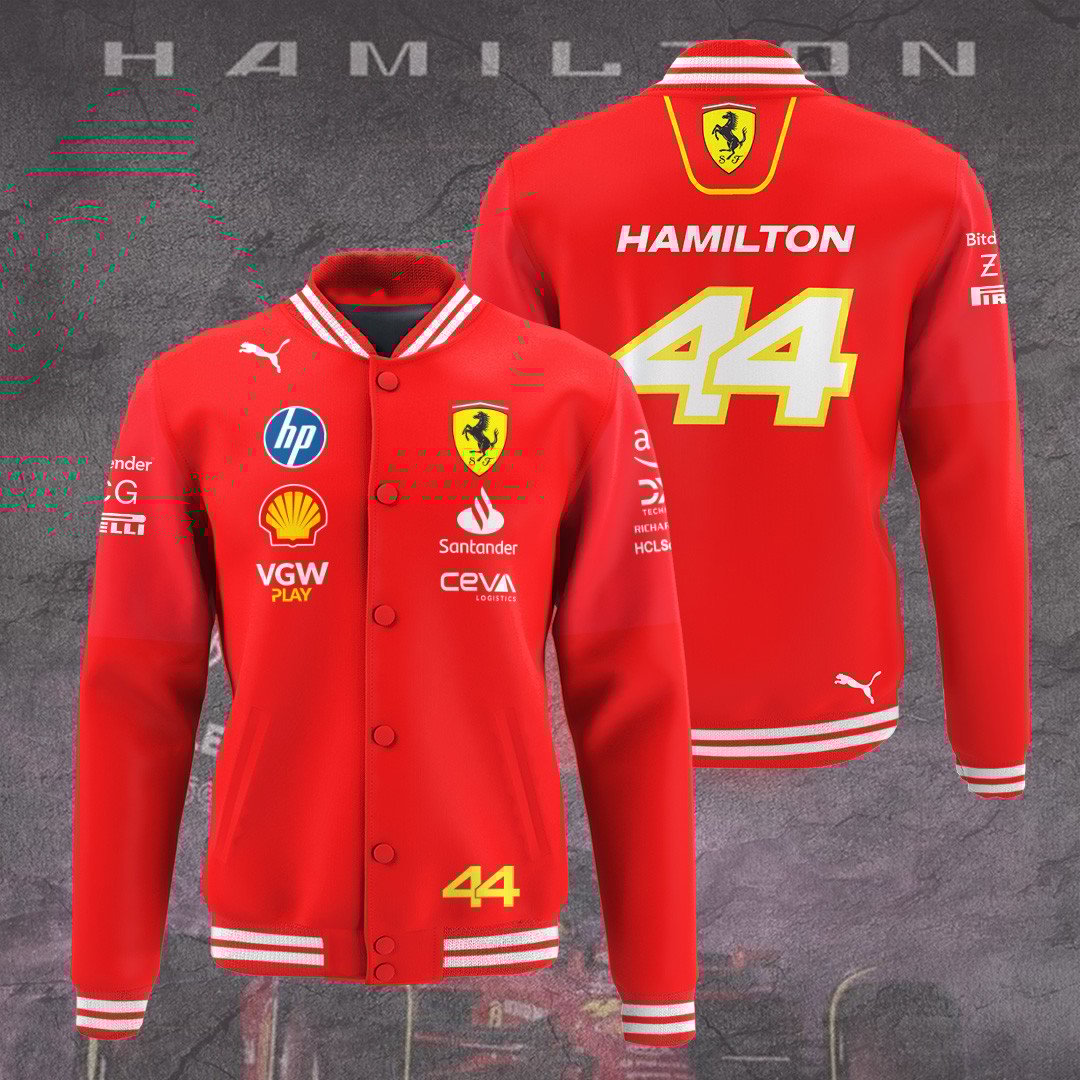 Lewis Hamilton F1 Racing Style Baseball Jacket For Fans