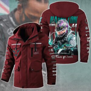 Lewis Hamilton F1 Racing Style Parka Jacket For Fans