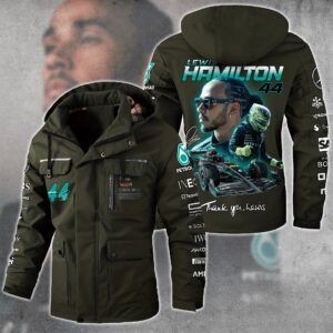 Lewis Hamilton F1 Racing Style Parka Jacket For Fans