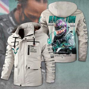 Lewis Hamilton F1 Racing Style Parka Jacket For Fans
