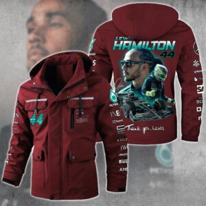 Lewis Hamilton F1 Racing Style Parka Jacket For Fans