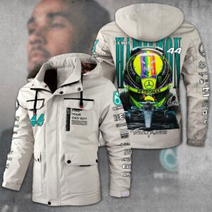 Lewis Hamilton F1 Racing Style Parka Jacket For Fans