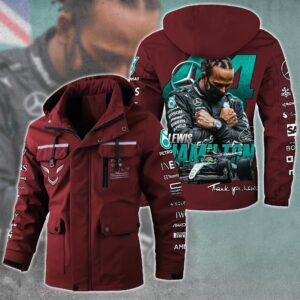 Lewis Hamilton F1 Racing Style Parka Jacket For Fans