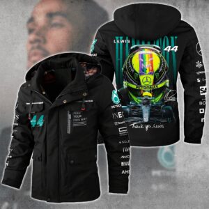 Lewis Hamilton F1 Racing Style Parka Jacket For Fans
