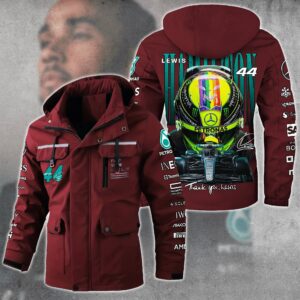 Lewis Hamilton F1 Racing Style Parka Jacket For Fans