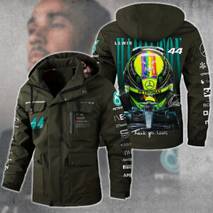 Lewis Hamilton F1 Racing Style Parka Jacket For Fans