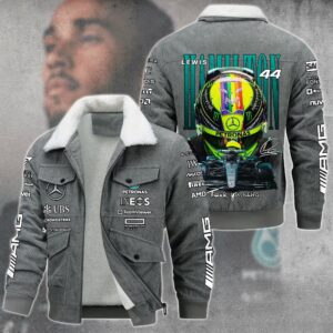 Lewis Hamilton F1 Racing Style Thermal Cotton Jacket Prim For Fans