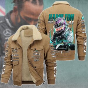Lewis Hamilton F1 Racing Style Thermal Cotton Jacket Prim For Fans