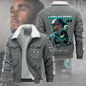Lewis Hamilton F1 Racing Style Thermal Cotton Jacket Prim For Fans