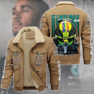 Lewis Hamilton F1 Racing Style Thermal Cotton Jacket Prim For Fans