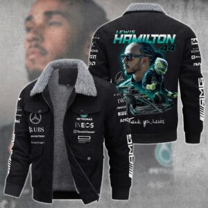 Lewis Hamilton F1 Racing Style Thermal Cotton Jacket Prim For Fans