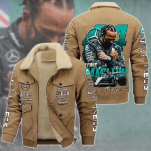 Lewis Hamilton F1 Racing Style Thermal Cotton Jacket Prim For Fans