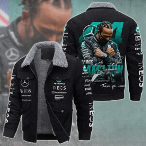 Lewis Hamilton F1 Racing Style Thermal Cotton Jacket Prim For Fans