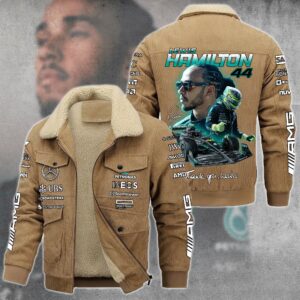 Lewis Hamilton F1 Racing Style Thermal Cotton Jacket Prim For Fans