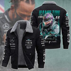 Lewis Hamilton F1 Racing Style Thermal Cotton Jacket Prim For Fans