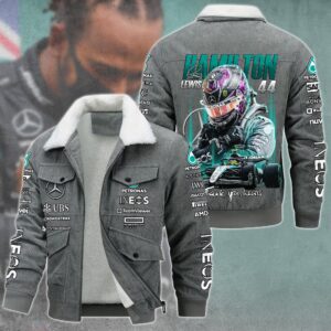 Lewis Hamilton F1 Racing Style Thermal Cotton Jacket Prim For Fans