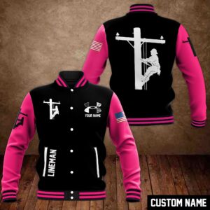 Lineman Style Baseball Jacket For Fans