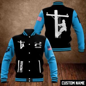 Lineman Style Baseball Jacket For Fans