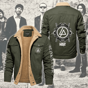 Linkin Park Music Style Fleece Thermal Cotton Jacket For Fans