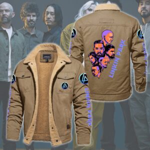 Linkin Park Music Style Fleece Thermal Cotton Jacket For Fans