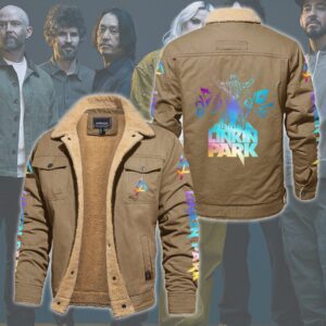 Linkin Park Music Style Fleece Thermal Cotton Jacket For Fans