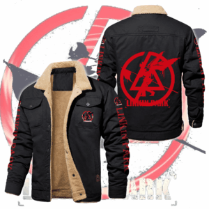 Linkin Park Music Style Fleece Thermal Cotton Jacket For Fans
