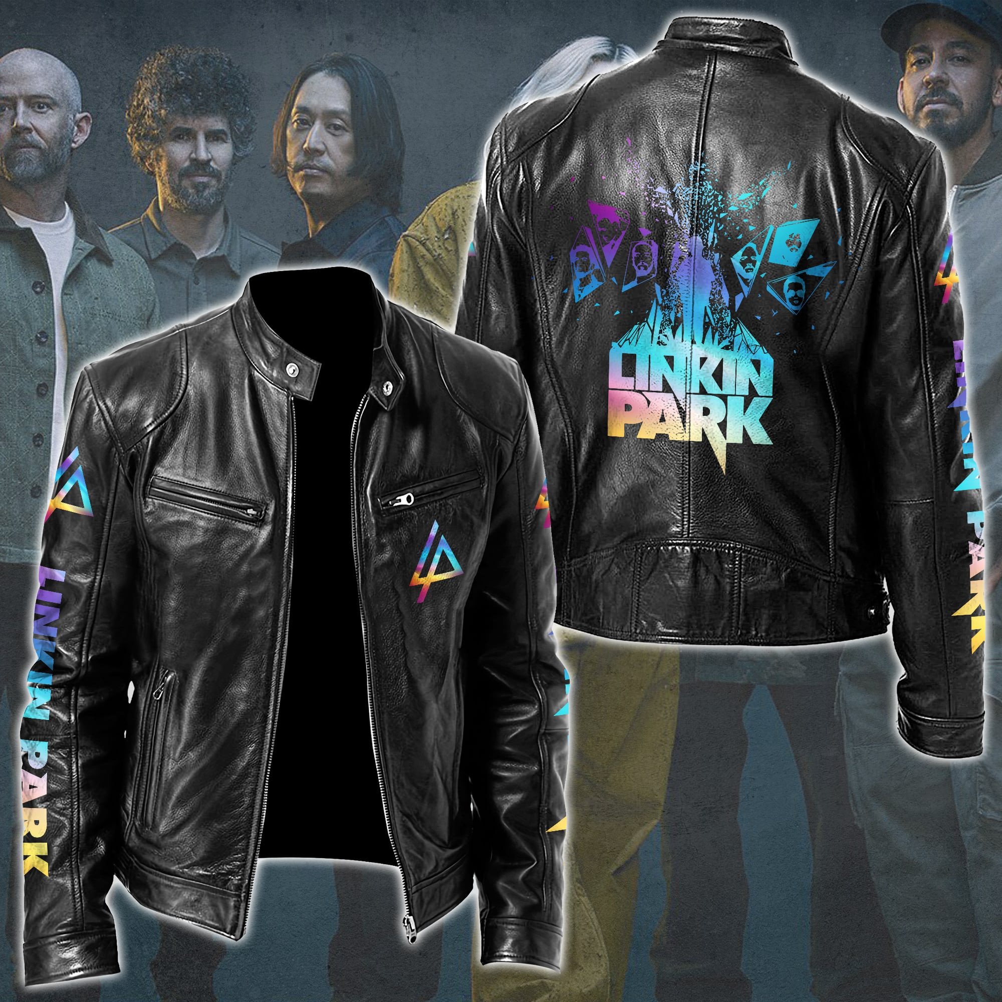 Linkin Park Music Style Leather Jacket For Fans