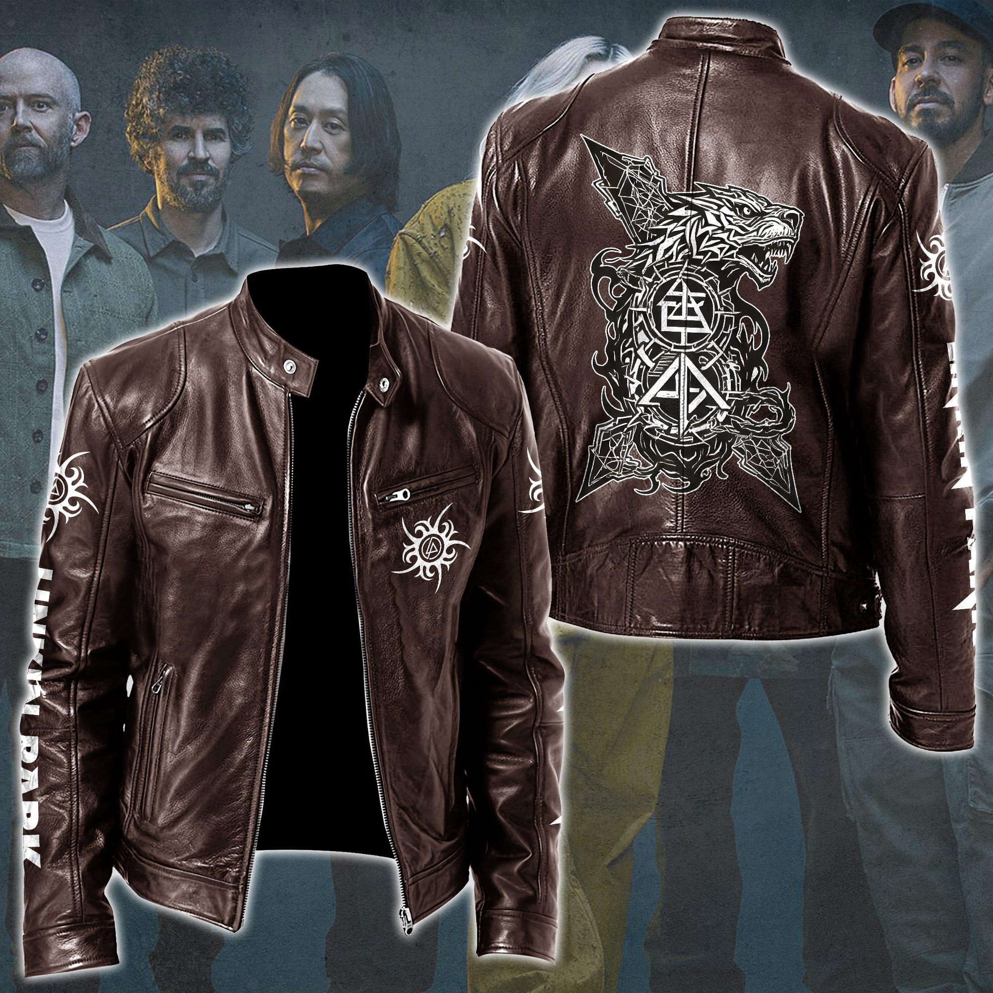 Linkin Park Music Style Leather Jacket For Fans