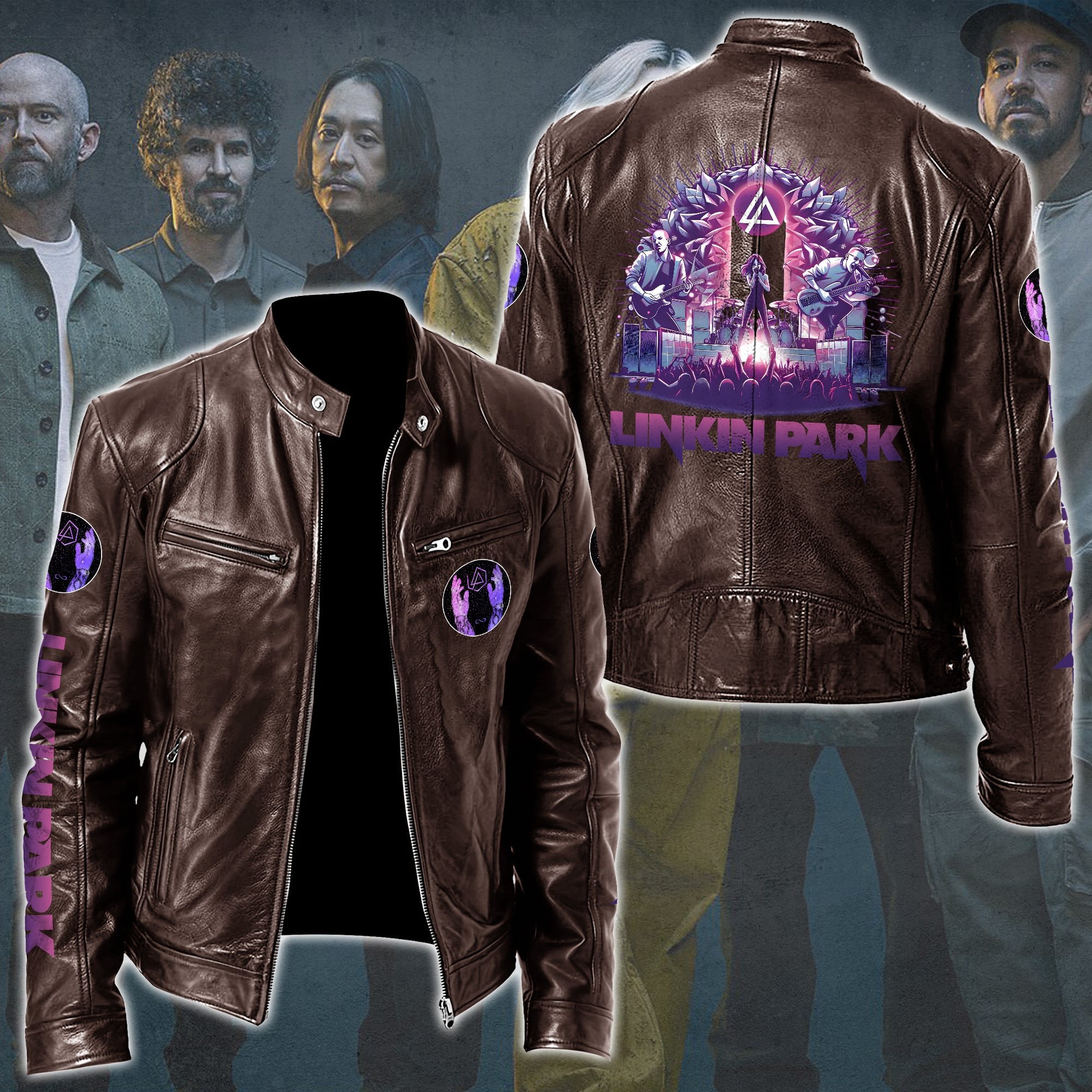 Linkin Park Music Style Leather Jacket For Fans